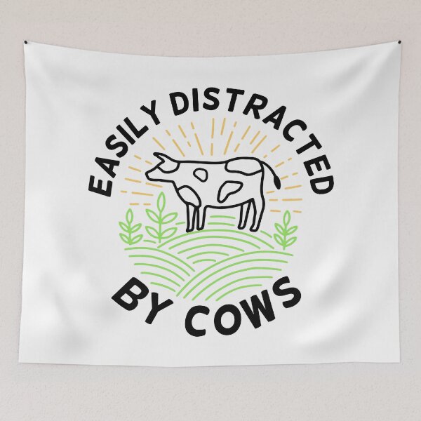 Item preview, Distracted By Cows Vegan  designed and sold by Turie.