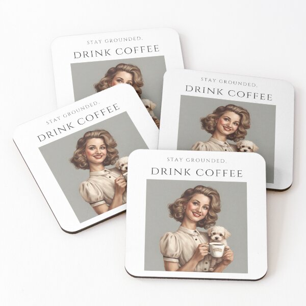 Item preview, Stay grounded drink coffee maltipoo love owner mom dad vintage designed and sold by SoulfulT.