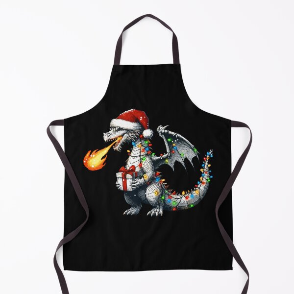 Item preview, Dragon Wearing Santa Hat, Holding A Present Box Xmas designed and sold by Artistoos.