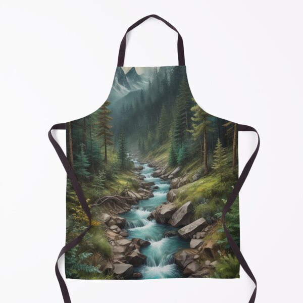 Item preview, Forest, River mountain Digital Art designed and sold by imanshu.