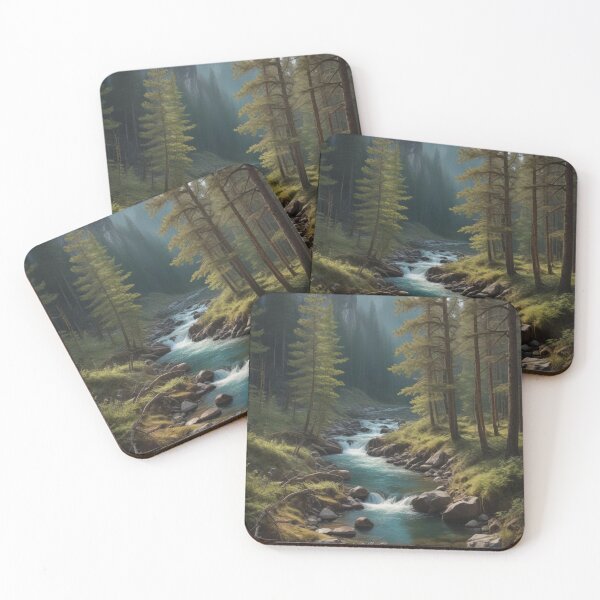 Item preview, Forest, River mountain Digital Art designed and sold by imanshu.