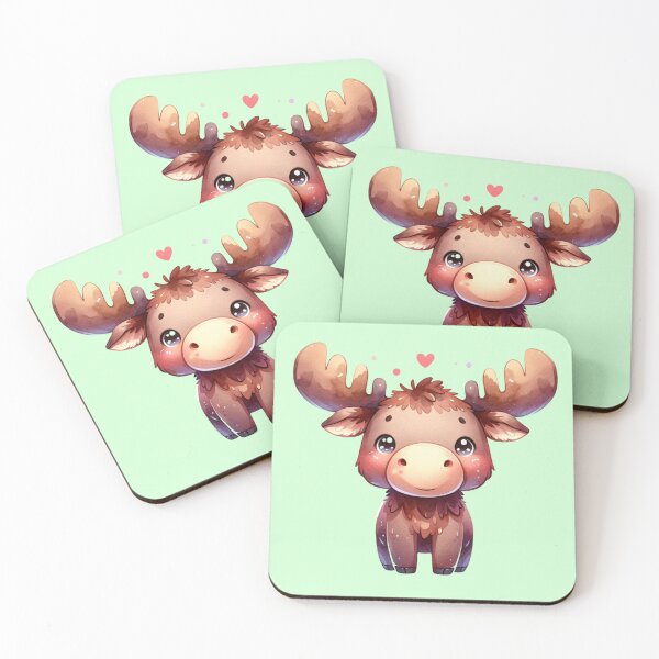 Item preview, Cute Watercolor Moose designed and sold by NinniSilver.