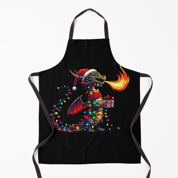 Item preview, Dragon Wearing Santa Hat, Holding A Present Box Xmas designed and sold by Artistoos.