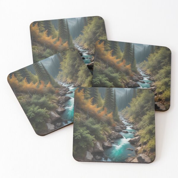 Item preview, Forest, River mountain Digital Art designed and sold by imanshu.