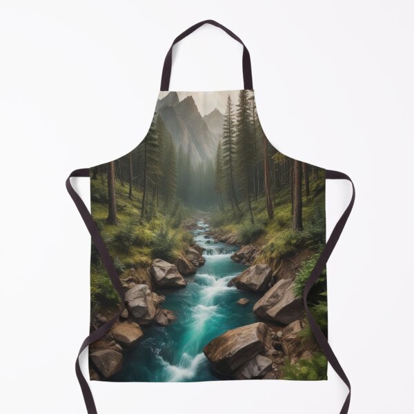 Item preview, Forest, River mountain Digital Art designed and sold by imanshu.
