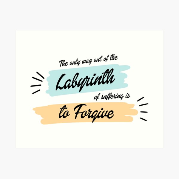 Item preview, The only way out of the labyrinth of suffering is to forgive designed and sold by Retr0Tshirts.
