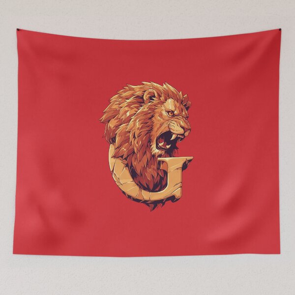 Item preview, Roaring Lion and the Letter G - Lion Head - Fantasy designed and sold by Fenay Designs.