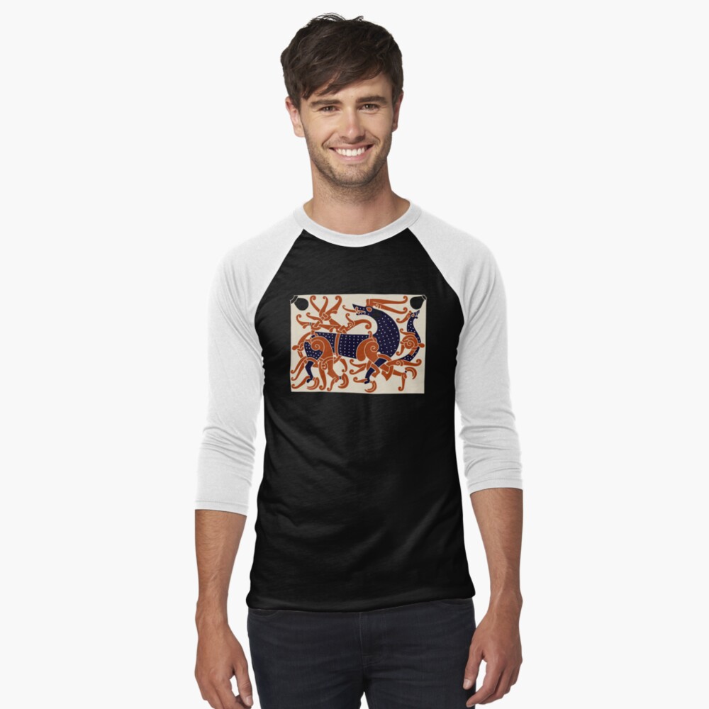 Item preview, Baseball ¾ Sleeve T-Shirt designed and sold by Odinist.