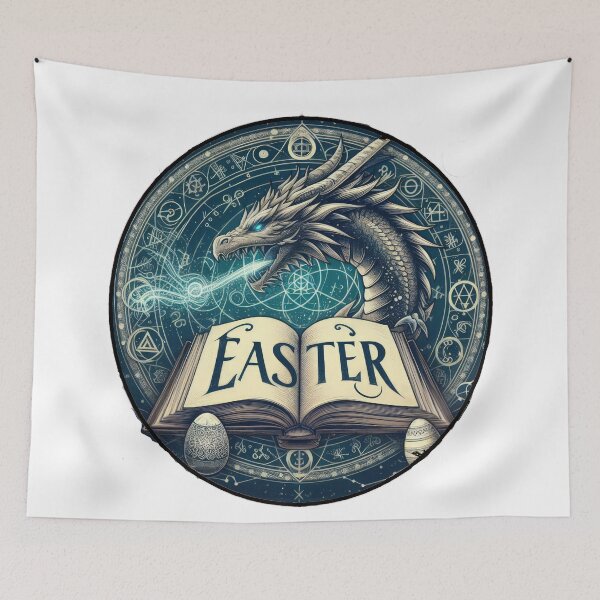 Item preview,  dragon with easter  book fantasy Easter  designed and sold by Expressions-Sel.
