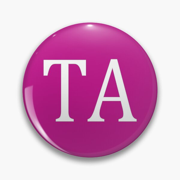 Item preview, TA Initials Monogram Elegant White Letters designed and sold by Jeallan Designs.