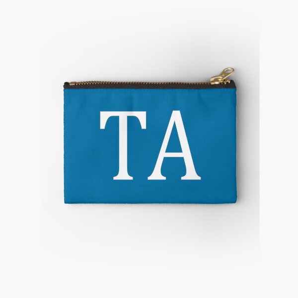 Item preview, TA Initials Monogram Elegant White Letters designed and sold by Jeallan Designs.