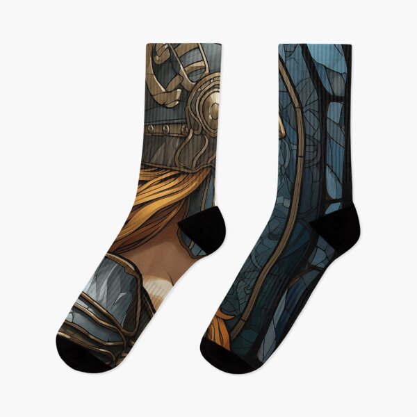 Item preview, Blue Valkyrie - Art Nouveau Style designed and sold by ArtNouveauChic.