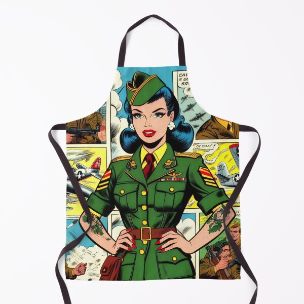Item preview, Retro Soldier Pin-up designed and sold by PulpVintage.