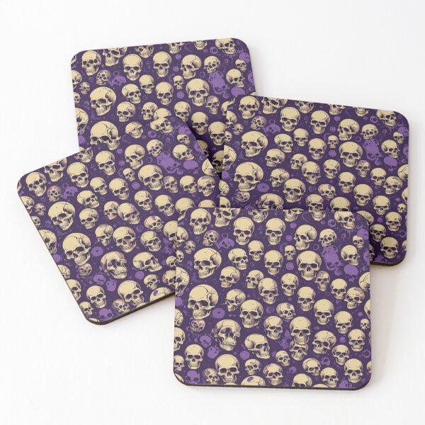 Item preview, Skulls on Purple and Black designed and sold by Geek Girl Ohio.