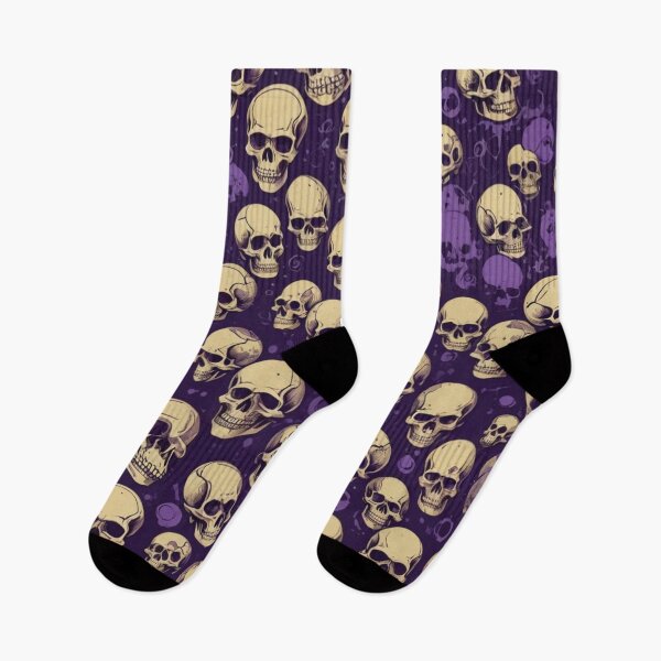 Item preview, Skulls on Purple and Black designed and sold by Geek Girl Ohio.