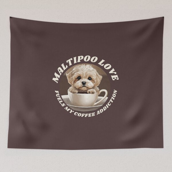 Item preview, Maltipoo love fuels my coffee addiction dog love owner mom dad vintage designed and sold by SoulfulT.