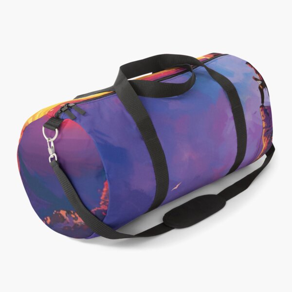 Item preview, Climber ascending rocky cliff vibrant sunset Active Outdoors Inspired Art designed and sold by CDC40.