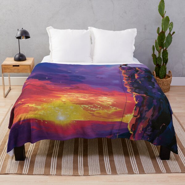 Item preview, Climber ascending rocky cliff vibrant sunset Active Outdoors Inspired Art designed and sold by CDC40.