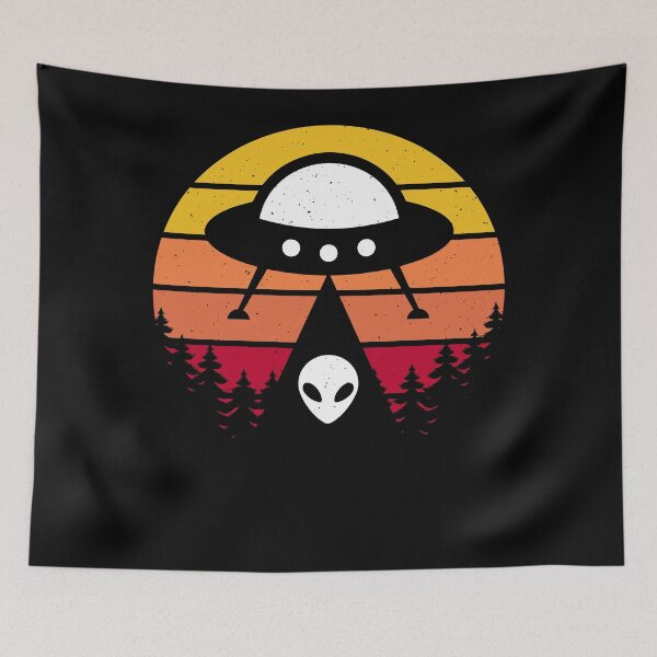 Item preview, Vintage Alien UFO Abduction Retro Deer Alien, Funny Aliens Design gift designed and sold by ArtByKatti.