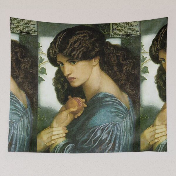 Item preview, Proserpine by Dante Rossetti designed and sold by Vintage Designs +.