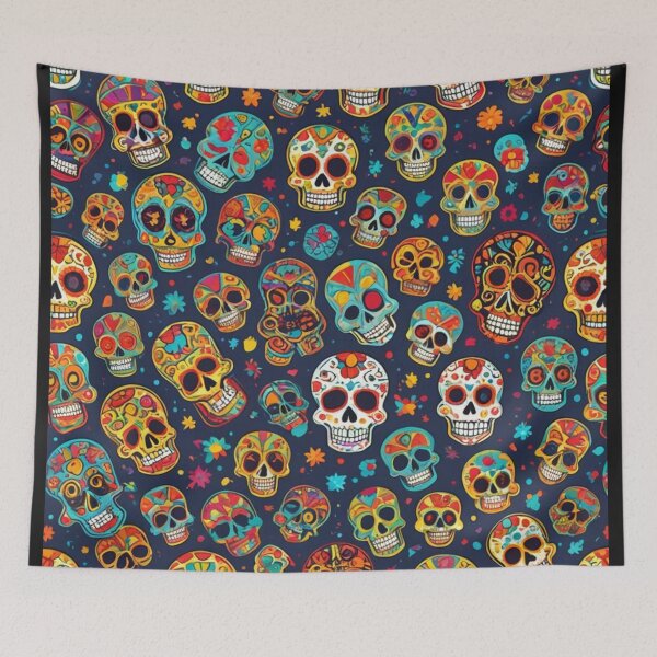 Item preview, Sugar Skulls on Black designed and sold by Geek Girl Ohio.