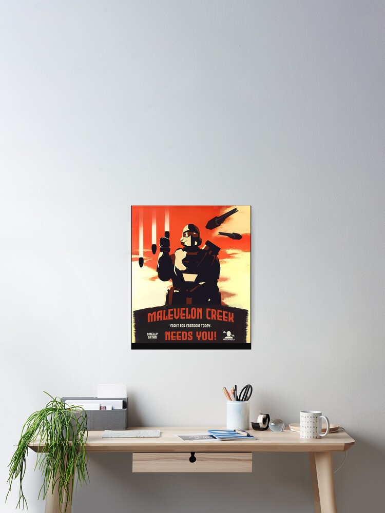 Thumbnail 2 of 3, Poster, Malevelon Creek Needs You Propagandauntitled-1 designed and sold by Sheaarber.