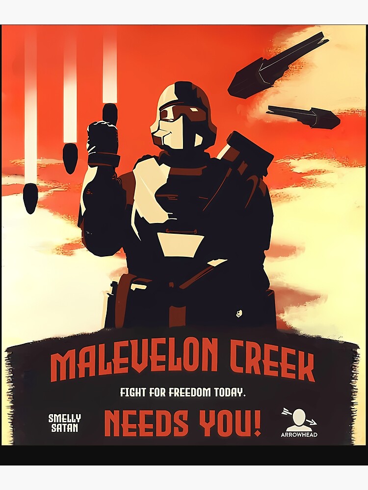 Thumbnail 3 of 3, Poster, Malevelon Creek Needs You Propagandauntitled-1 designed and sold by Sheaarber.