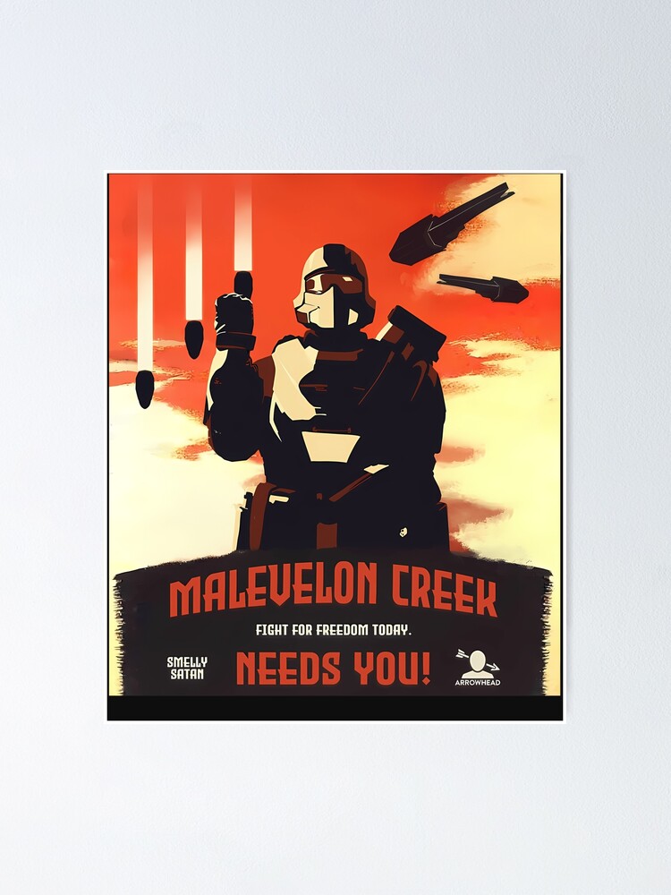 Thumbnail 1 of 3, Poster, Malevelon Creek Needs You Propagandauntitled-1 designed and sold by Sheaarber.