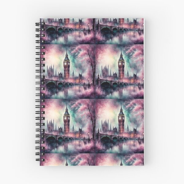 Item preview, Mystic London with an  iconic scene of the Big Ben, the British Parliament building and the river Thames, foggy as a classic England scene should be foggy designed and sold by Coolparrotgirl.
