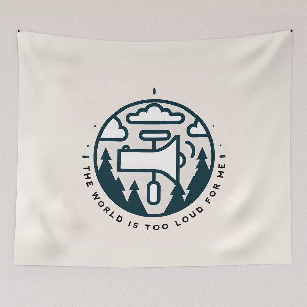 Item preview, The world is too loud for me sensitive to hearing  designed and sold by Modest-Threads.