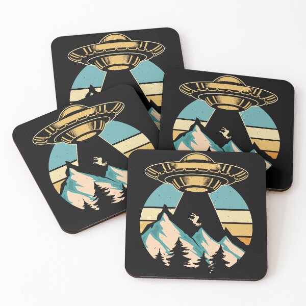 Item preview, Vintage Alien UFO Abduction Deer Alien, Funny Retro Aliens Design gift designed and sold by ArtByKatti.