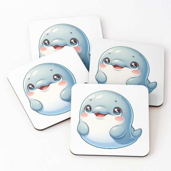 Item preview, Beluga Critter Cove Cute Animal Stickers  A Splash of Forest Frolics and Underwater Whimsy! designed and sold by dcohea.