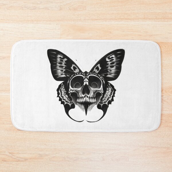 Item preview, Skull Butterfly Concept Art (Black and White) Version 01 designed and sold by Scarlet Swan.