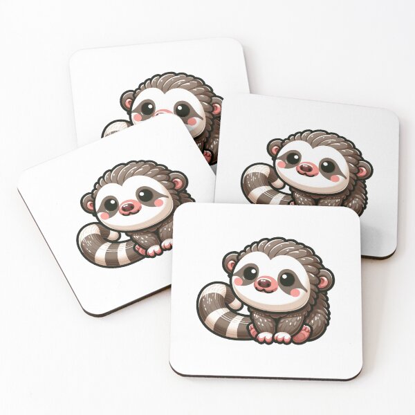 Item preview, Binturong Critter Cove Cute Animal Stickers  A Splash of Forest Frolics and Underwater Whimsy! designed and sold by dcohea.