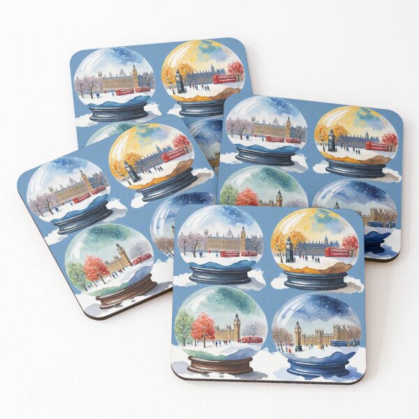 Item preview,  London iconic  buildings in snowballs designed and sold by Coolparrotgirl.