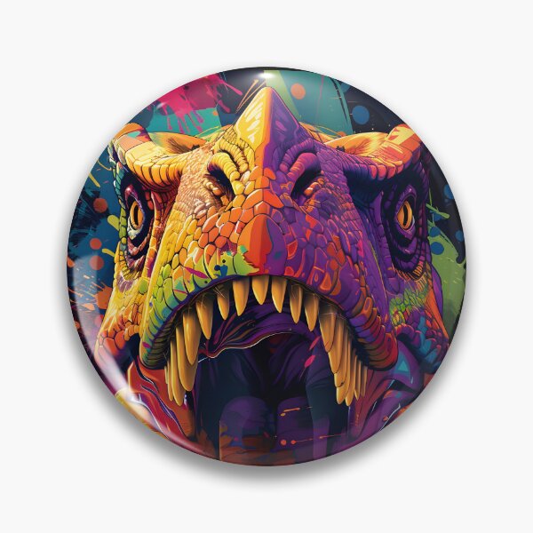 Item preview, Dino Splash: A Vibrant Encounter designed and sold by AI-Only Creations.