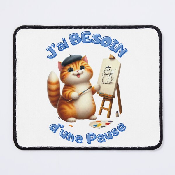 Item preview, I need a break _ painting cat designed and sold by Krea-kassandra.