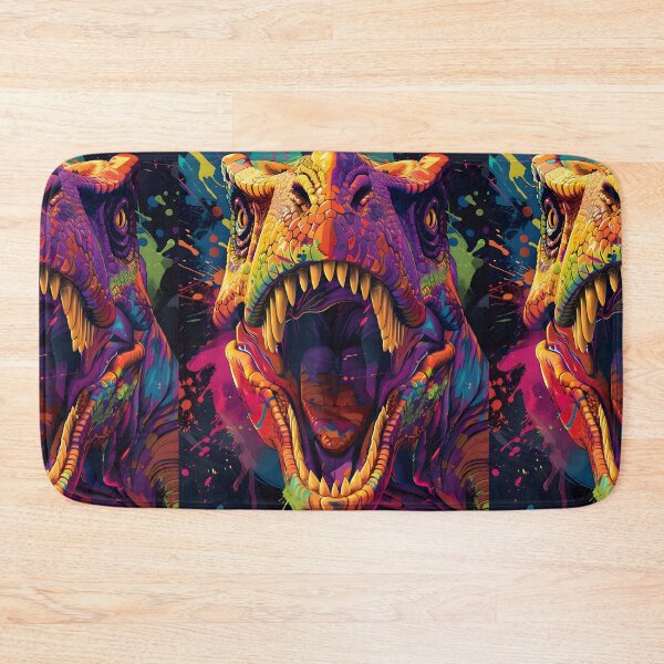Item preview, Dino Splash: A Vibrant Encounter designed and sold by AI-Only Creations.