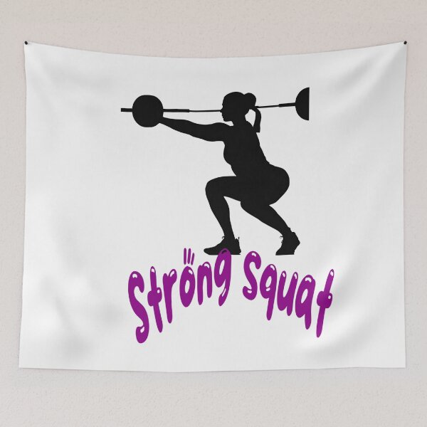 Item preview, squats with heavy weights for fitness lovers designed and sold by Yeyishop.
