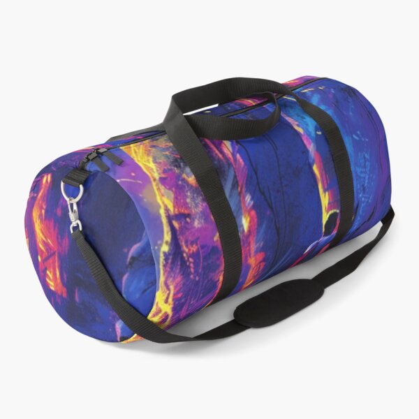 Item preview, Climber scaling ascending rocky cliff neon colour palette Active Outdoors Inspired Art designed and sold by CDC40.