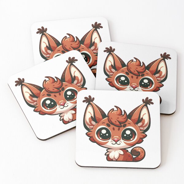 Item preview, Caracal Critter Cove Cute Animal Stickers  A Splash of Forest Frolics and Underwater Whimsy! designed and sold by dcohea.