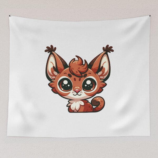 Item preview, Caracal Critter Cove Cute Animal Stickers  A Splash of Forest Frolics and Underwater Whimsy! designed and sold by dcohea.