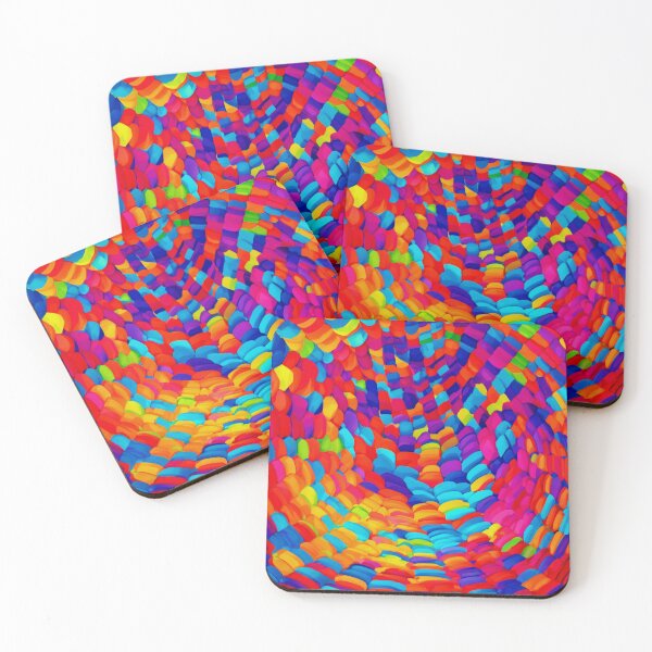 Item preview, Vibrant Volumetric Abstract Art designed and sold by Health And Fitness Posts e-Store.