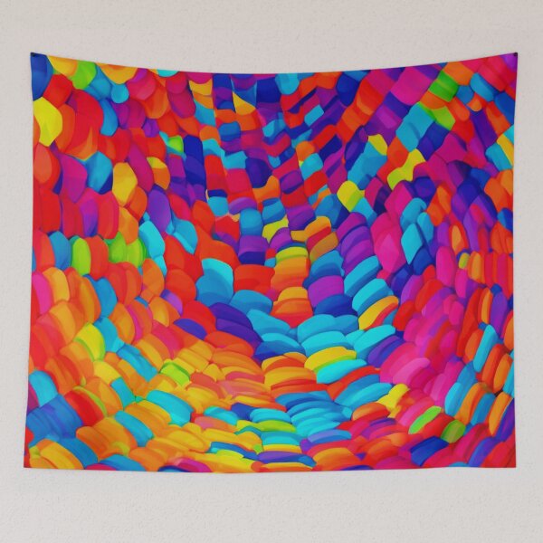 Item preview, Vibrant Volumetric Abstract Art designed and sold by Health And Fitness Posts e-Store.