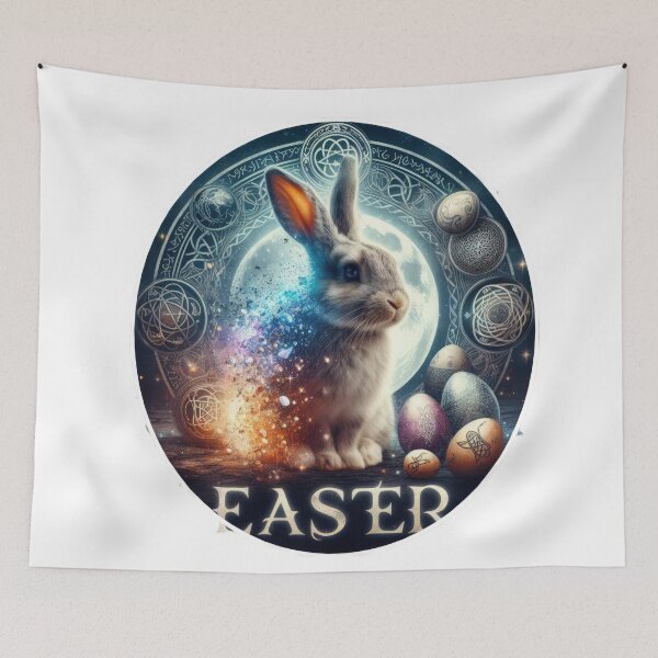 Item preview,  rabbit with  easter eggs fantasy Easter  designed and sold by Expressions-Sel.