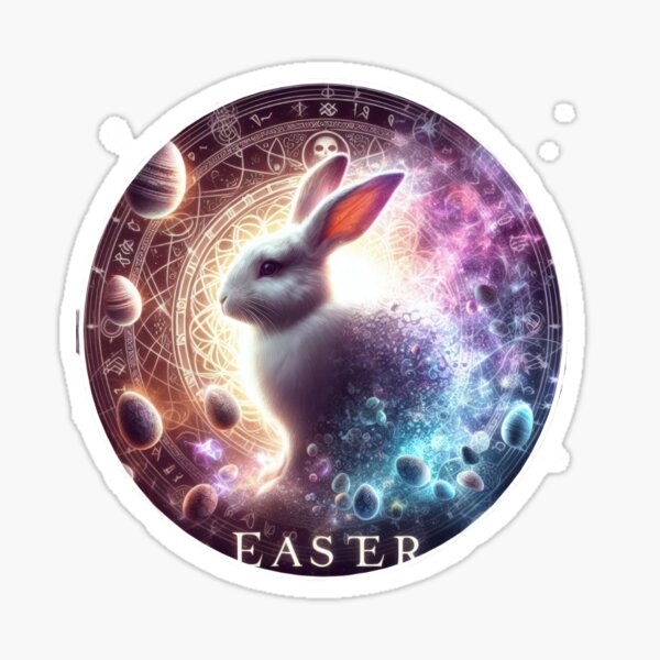 Item preview,  rabbit with  eggs fantasy Easter  designed and sold by Expressions-Sel.