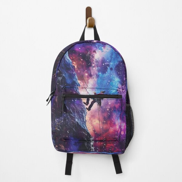 Item preview, Climber tackling challenging route cosmic sky Active Outdoors Inspired Art designed and sold by CDC40.