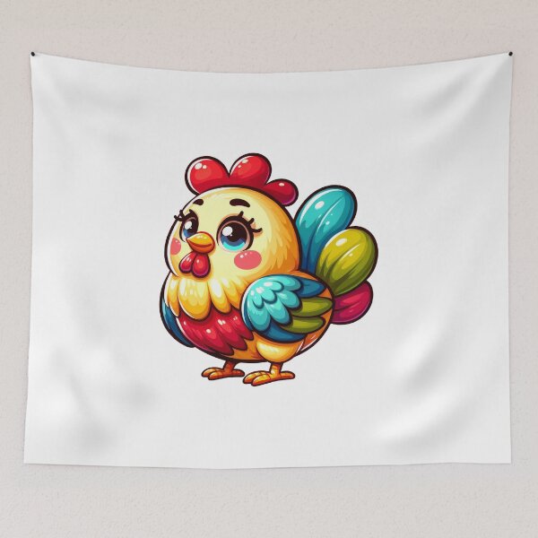 Item preview, Chicken Critter Cove Cute Animal Stickers  A Splash of Forest Frolics and Underwater Whimsy! designed and sold by dcohea.