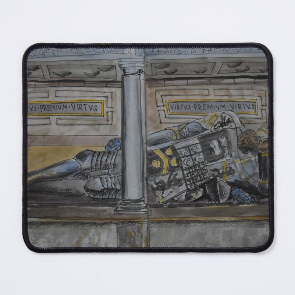 Item preview, Watercolor Sketch - Robert Seward Tomb, Ely Cathedral, England designed and sold by Igor Pozdnyakov.