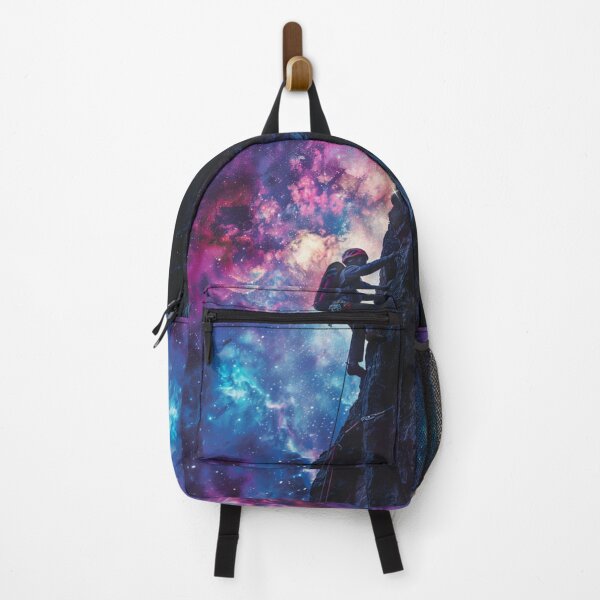 Item preview, Climber tackling challenging route cosmic sky Active Outdoors Inspired Art designed and sold by CDC40.